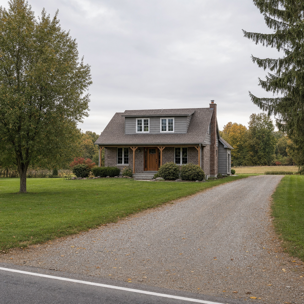 A calm single-family home exterior on a quiet Oak Lawn street, representing the household size and daily water use that decides how often a septic tank needs pumping